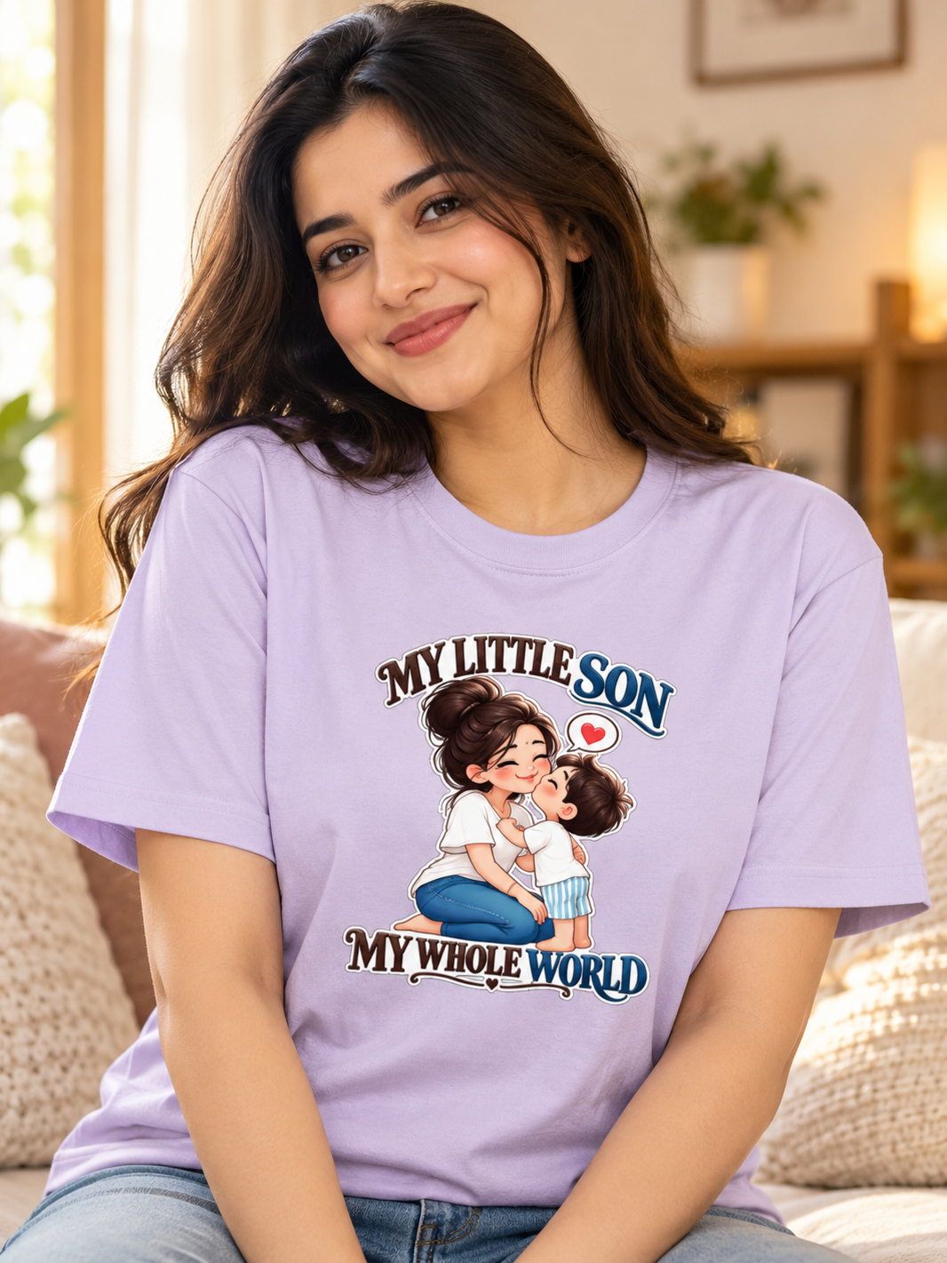 My Little Son My Whole World - Mother Son T-Shirt