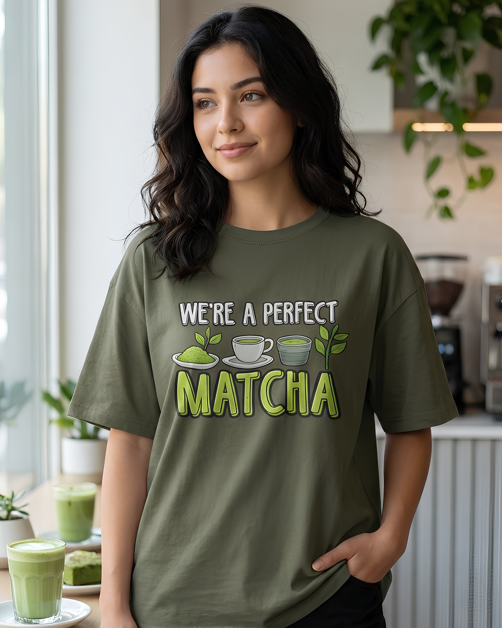 Perfect Matcha Unisex Oversized T-Shirt