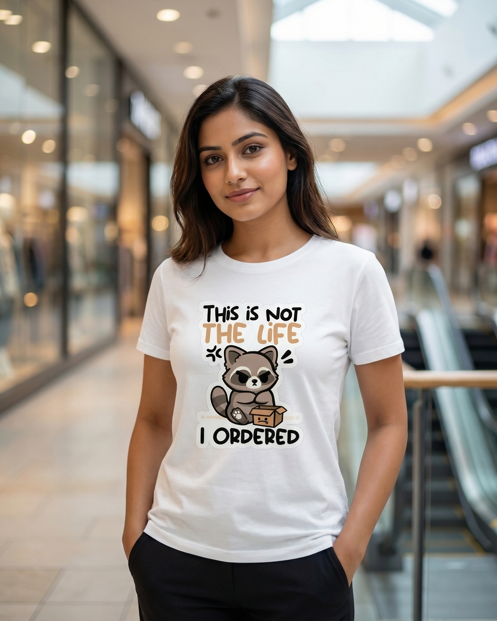 This Is Not The Life I Ordered Raccoon Unisex T-Shirt