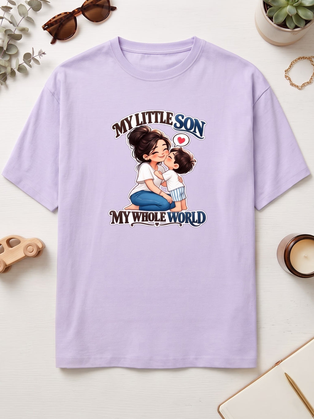 My Little Son My Whole World - Mother Son T-Shirt