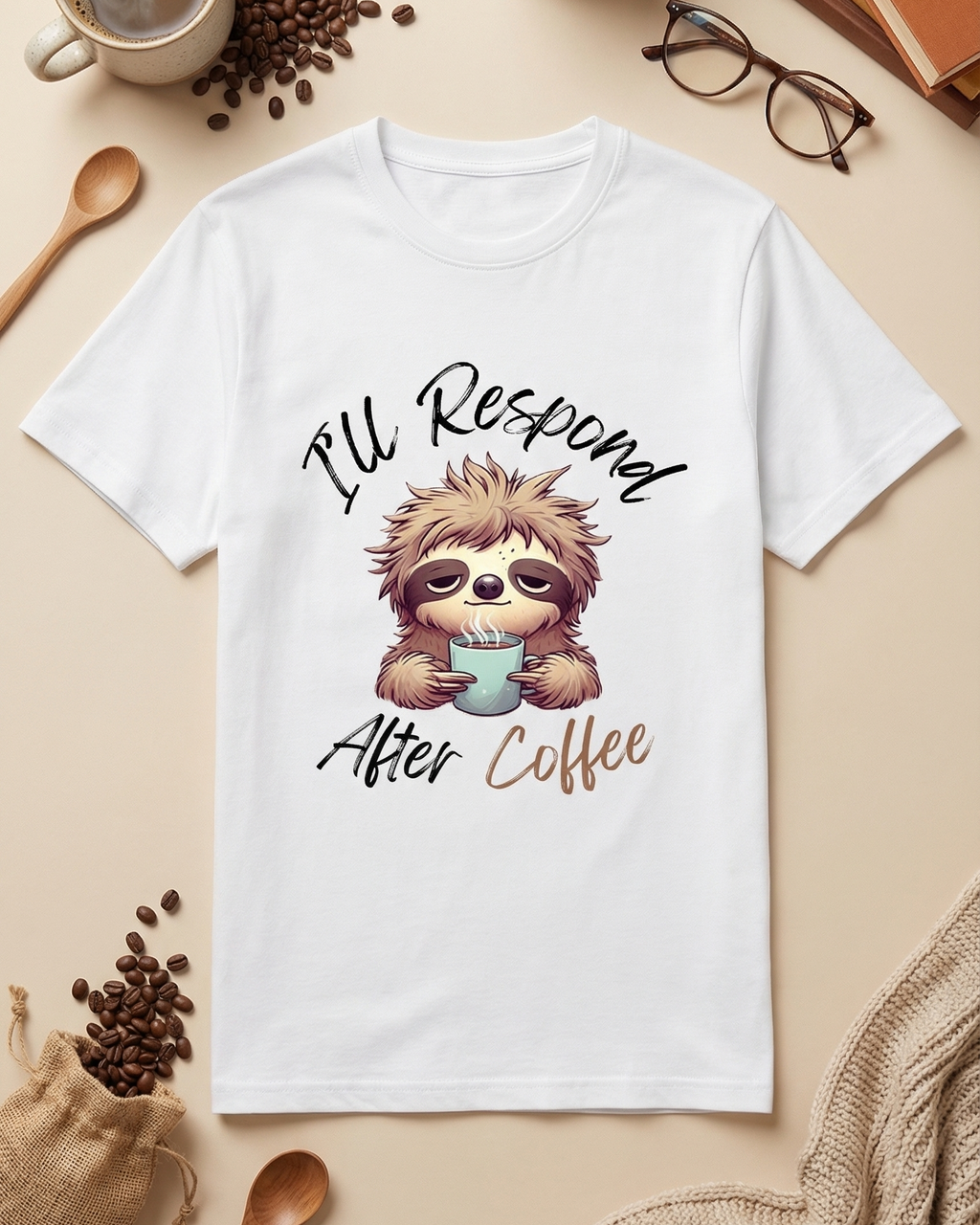 Coffee Sloth Unisex T-Shirt